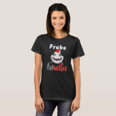 Christmas 2021 Merry Hainachten Grinsender Shark T-Shirt (Vorne ganz)