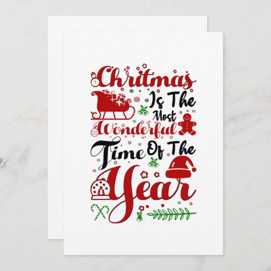 Christmas 2021 Would Not Recommed Save The Date (Vorne/Hinten)