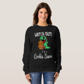 Christmas 2022 Watch Out Cookie Saurus TRex Sweatshirt (Vorne ganz)