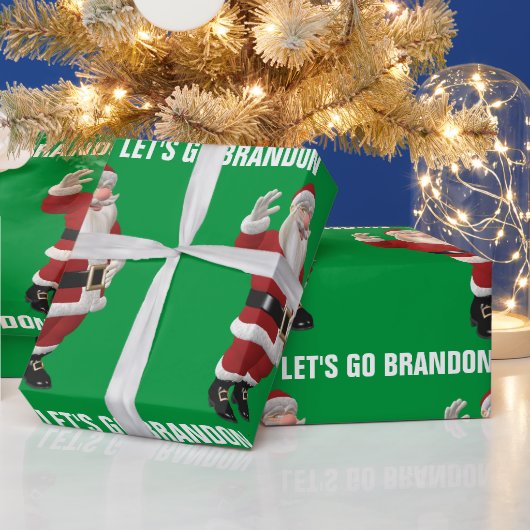 CHRISTMAS 2023 LET'S GO BRANDON SANTA CLAUS GESCHENKPAPIER (Feiertage)