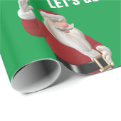 CHRISTMAS 2023 LET'S GO BRANDON SANTA CLAUS GESCHENKPAPIER (Rolleneckpunkt)