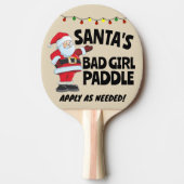 CHRISTMAS 2024 SANTA'S BAD MIRL Ping Tischtennis Schläger (Vorderseite)