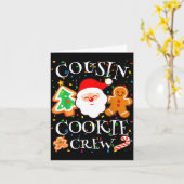Christmas 2025 Cousin Cookie Baking Crew Squad Fam Karte (Gelbe Blume)