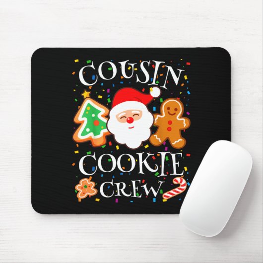 Christmas 2025 Cousin Cookie Baking Crew Squad Fam Mousepad (Mit Mouse)