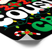 Christmas 2025 Cousin Crew Xmas Funny Matching Fam Poster (Ecke)