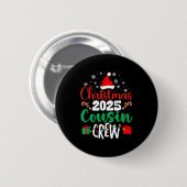Christmas 2025 Cousin Crew Xmas Matching Family Gr Button (Vorne & Hinten)