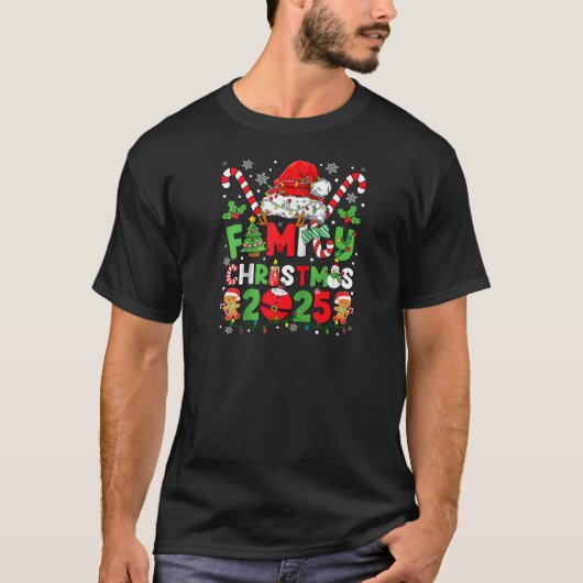 Christmas 2025 Family Matching Outfits Team Santa T-Shirt (Vorderseite)