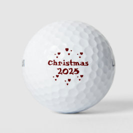 Christmas 2025 golf balls by dalDesignNZ Golfball