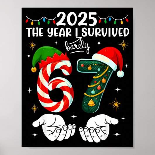 Christmas 2025 The Year I Barely Survived Six Seve Poster (Vorne)