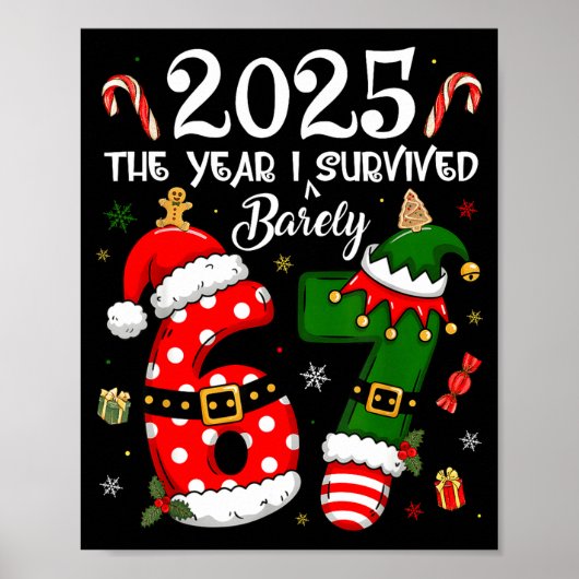 Christmas 2025 The Year I Barely Survived Six Seve Poster (Vorne)