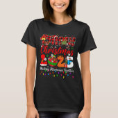 Christmas 2025 Xmas Lights Making Memories Togethe T-Shirt (Vorderseite)