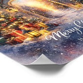 Christmas 2026 Winter Wonderland Art Festive Poster (Ecke)
