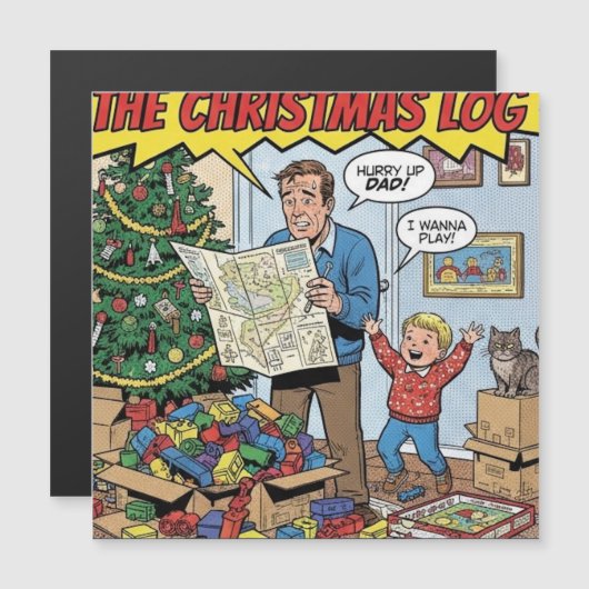 christmas 2 magnetkarte (Vorne/Hinten)