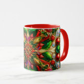 CHRISTMAS ~ 3D ~ Multicolor ~ Tasse (VorderseiteRechts)