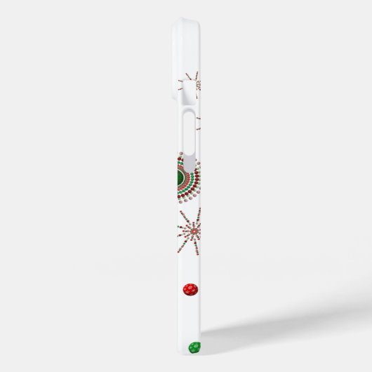 Christmas 3D Ornaments & Starbursts Case-Mate iPhone Hülle (Rückseite / Links)