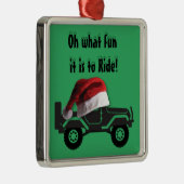 Christmas 4-Wheeler Ornament Aus Metall (Rechts)