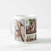 Christmas 5 Fotos Collage Family Kaffeetasse (Vorderseite Links)