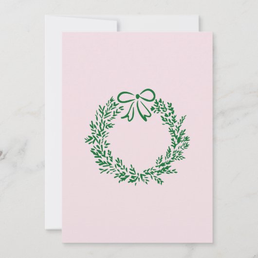 Christmas 5th birthday whimsical tree ankündigung (Rückseite)