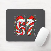 Christmas 67 Candy Cane Six Seven Meme Lights Sant Mousepad (Mit Mouse)