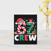 Christmas 67 Crew Daddy 6-7 Funny Matching Candy H Karte (Gelbe Blume)