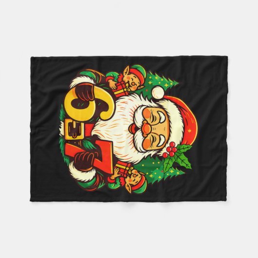Christmas 67 Funny Xmas Santa Six Seven Meme Gen A Fleecedecke (Vorderseite (Horizontal))