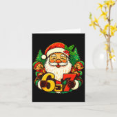 Christmas 67 Funny Xmas Santa Six Seven Meme Gen A Karte (Gelbe Blume)