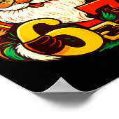 Christmas 67 Funny Xmas Santa Six Seven Meme Gen A Poster (Ecke)