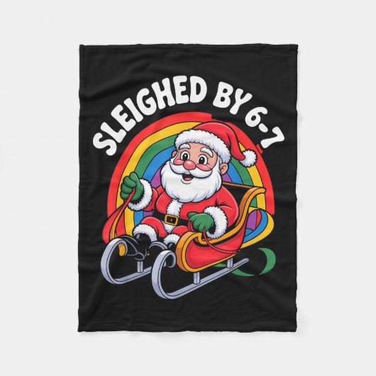 Christmas 67 Funny Xmas Six Seven Ugly Sweater 6-7 Fleecedecke (Vorderseite)