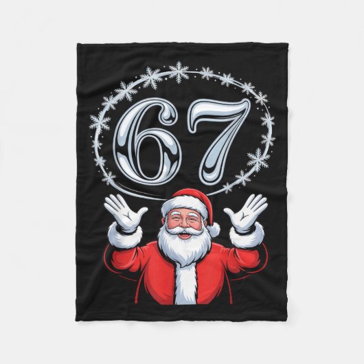 Christmas 67 Funny Xmas Six Seven Ugly Sweater 6-7 Fleecedecke (Vorderseite)