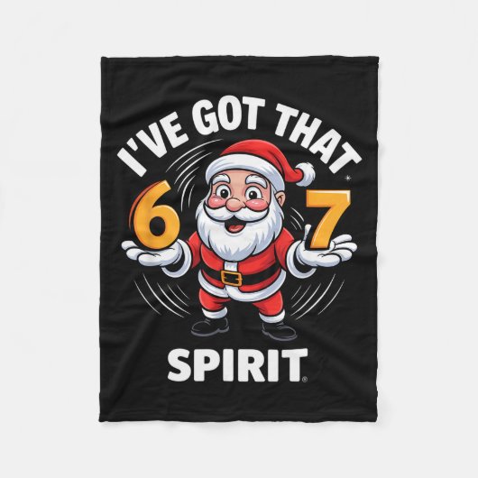 Christmas 67 Funny Xmas Six Seven Ugly Sweater 6-7 Fleecedecke (Vorderseite)