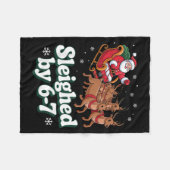 Christmas 67 Funny Xmas Six Seven Ugly Sweater 6-7 Fleecedecke (Vorderseite (Horizontal))