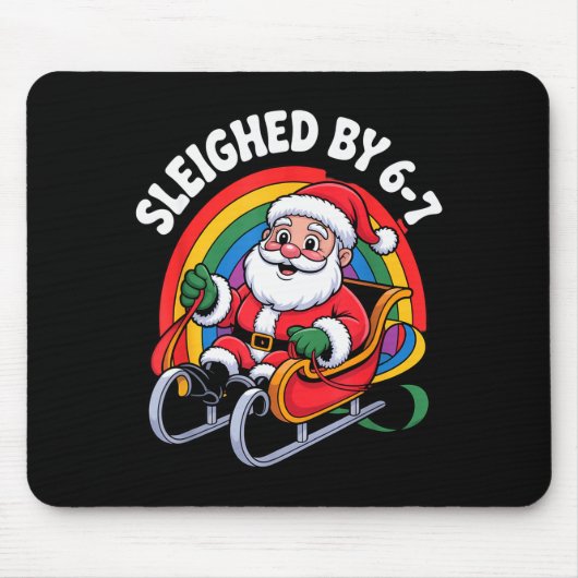 Christmas 67 Funny Xmas Six Seven Ugly Sweater 6-7 Mousepad (Vorne)