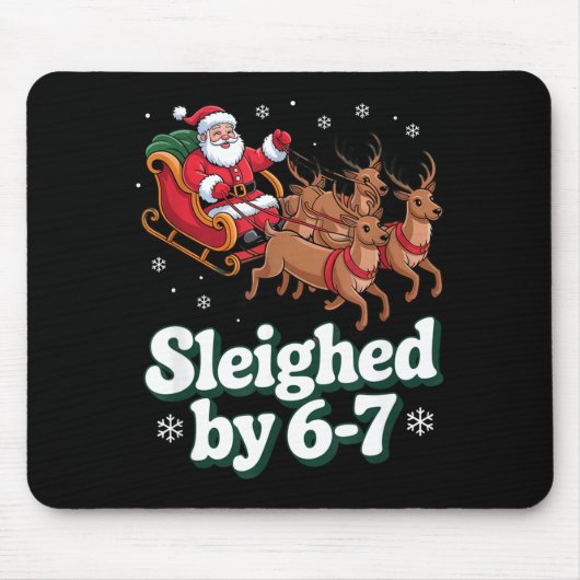 Christmas 67 Funny Xmas Six Seven Ugly Sweater 6-7 Mousepad (Vorne)