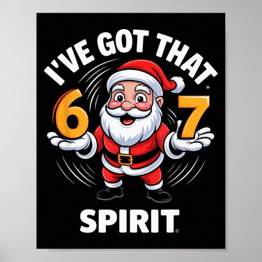 Christmas 67 Funny Xmas Six Seven Ugly Sweater 6-7 Poster (Vorne)