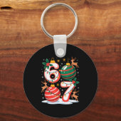 Christmas 67 Funny Xmas Six Seven Ugly Sweater 6-7 Schlüsselanhänger (Vorderseite)