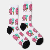 Christmas 67 Ice Cream Socks, dripping design Socken (Rechts)