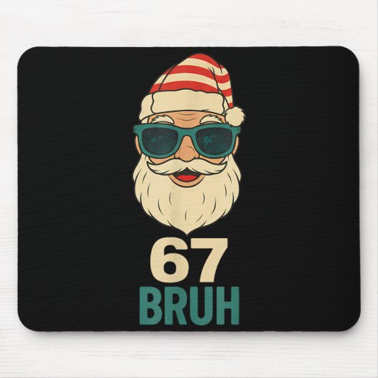 Christmas 67 Meme Design Funny Six Seven Hands 6 7 Mousepad (Vorne)