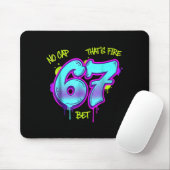 Christmas 67 Meme Design Funny Six Seven Hands 6 7 Mousepad (Mit Mouse)