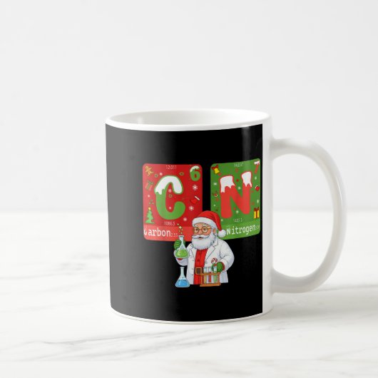 Christmas 67 Meme Science Chemistry Humor Periodic Kaffeetasse (Rechts)