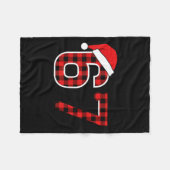 Christmas 67 Meme Six Seven Buffalo Plaid Santa Ha Fleecedecke (Vorderseite (Horizontal))