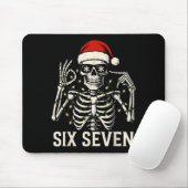 Christmas 67 Meme Skeleton With Santa Hat For Men Mousepad (Mit Mouse)