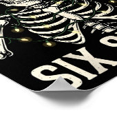 Christmas 67 Meme Skeleton With Santa Hat For Men  Poster (Ecke)