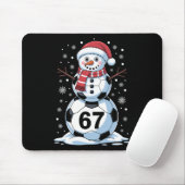 Christmas 67 Meme Soccer Snowman Tree Funny Xmas B Mousepad (Mit Mouse)