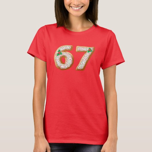 Christmas 67 Tee Funny Gen Z Meme Six Seven (Vorderseite)
