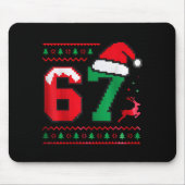 Christmas 67 Ugly Sweater Number 67 Design  Mousepad (Vorne)