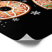 Christmas 6 7 Six Seven Funny 67 Meme Gingerbread Poster (Ecke)