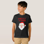 Christmas 8 Bit Pixel Weihnachtsklaus T-Shirt (Vorne ganz)