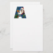 CHRISTMAS A BRIEF / SANTA CLAUS BUGLER MONOGRAM BRIEFPAPIER (Vorne/Hinten)