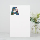 CHRISTMAS A BRIEF / SANTA CLAUS BUGLER MONOGRAM BRIEFPAPIER (Stehend Vorderseite)