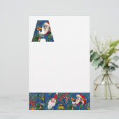 CHRISTMAS A BRIEF / SANTA CLAUS BUGLER MONOGRAM BRIEFPAPIER (Stehend Vorderseite)